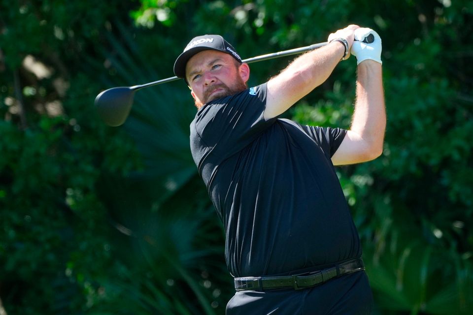Shane Lowry hits from the third tee during the final round of the Cognizant Classic in Palm Beach Gardens, Florida. Photo: AP Photo/Marta Lavandier